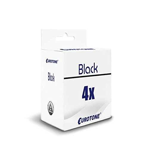 4 cartuchos de tinta Eurotone compatibles con Canon PGI550 – Negro – para Canon Pixma IP 8700 Series, Canon Pixma IP 8720
