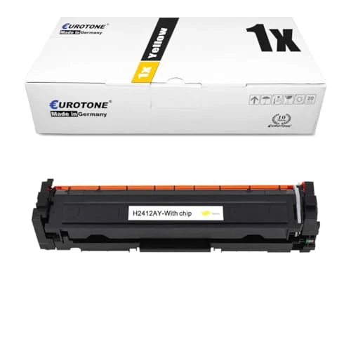 Tóner compatible Eurotone para HP W2412A – Amarillo – para HP Color LaserJet Pro M 155 nw, HP Color LaserJet Pro M 180 Series