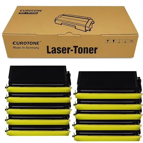 10 cartuchos de tóner Eurotone compatibles con Brother TN-3060 – Negro – para Brother DCP-8040, Brother DCP-8040 LT