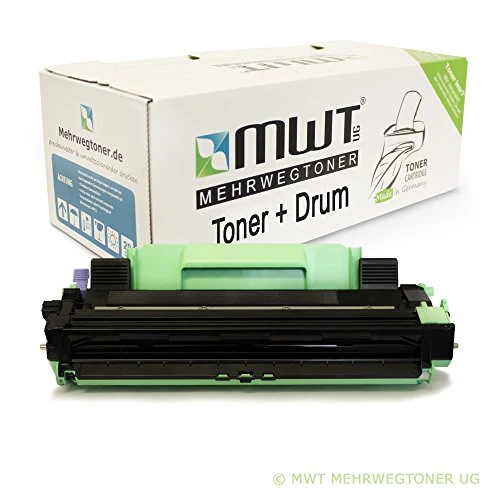 Unidad de tambor de tóner reutilizable para Brother DR-1050 – Negro – para Brother DCP-1510, Brother DCP-1510 E
