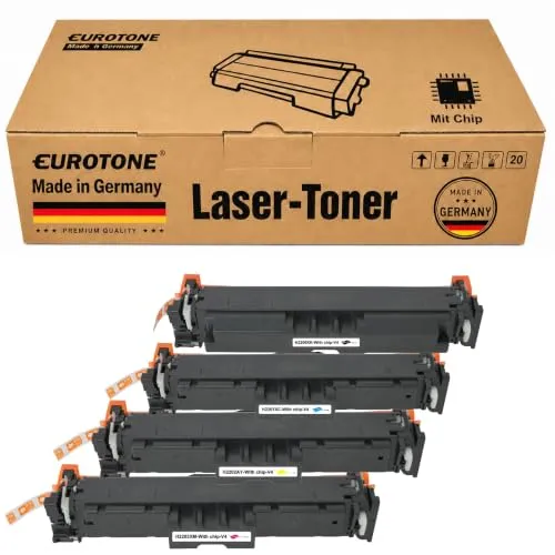Tóner compatible Eurotone para HP W2200X – Negro/Cian/Magenta/Amarillo – para HP Color LaserJet Pro MFP 4302 fdwe, Serie HP Color LaserJet Pro MFP 4302