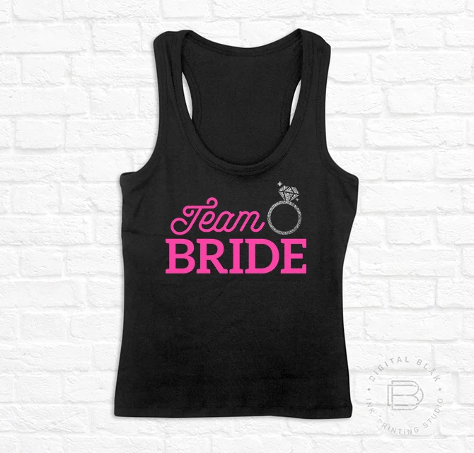 TEAM BRIDE GLITTER PLATEADO