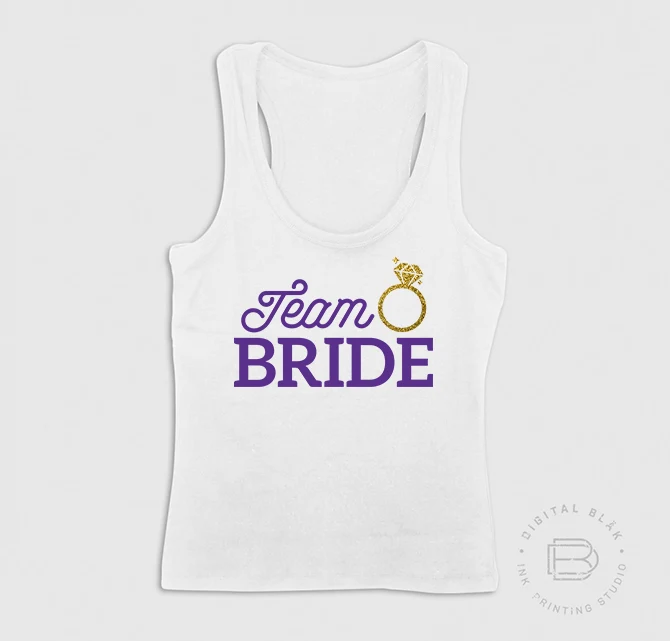 TEAM BRIDE GLITTER DORADO