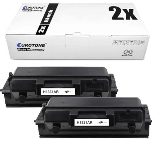 2 cartuchos de tóner Eurotone compatibles con HP W1331 – negro – para HP Laser 408 dn, HP Laser MFP 432 fdn