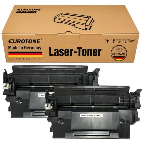2 cartuchos de tóner Eurotone compatibles con HP W1490A – Negro – para HP LaserJet Pro 4002 dn, HP LaserJet Pro 4002 dw