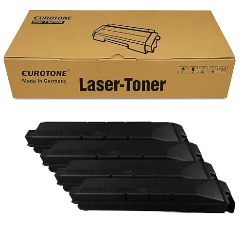 4 cartuchos de tóner Eurotone compatibles con Kyocera TK-8505K – Negro – para Kyocera TASKalfa 4550 ci, Kyocera TASKalfa 4550 cig