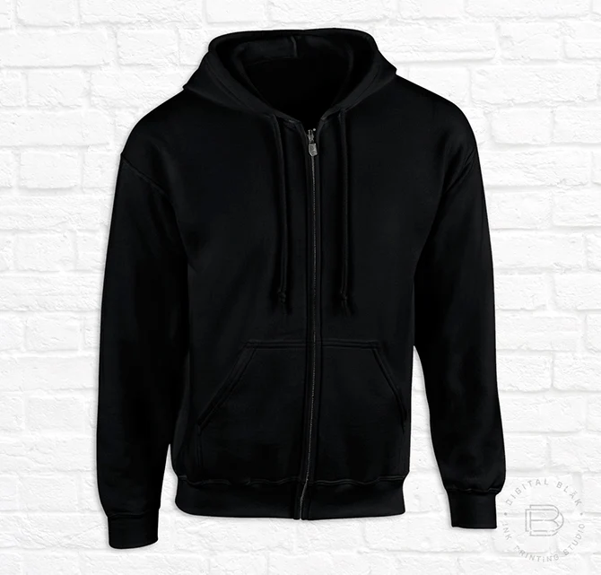 Sudadera Gorro y Cierre Hombre