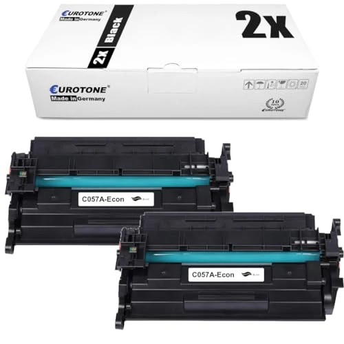 2 cartuchos de tóner Eurotone compatibles con Canon CRG057H – Negro – para MF443dw, MF445dw