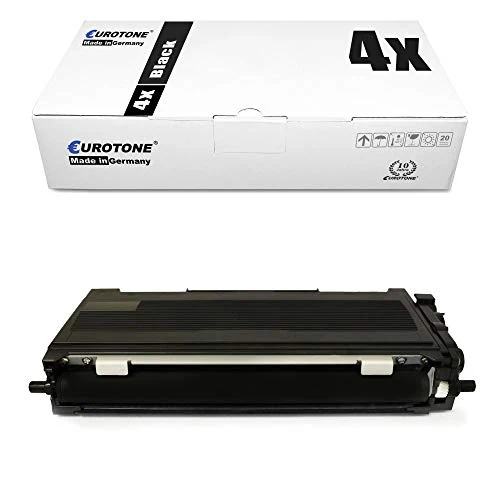4 cartuchos de tóner Eurotone compatibles con Brother TN-2220 – Negro – para Brother DCP-7060 D, Brother DCP-7060 N