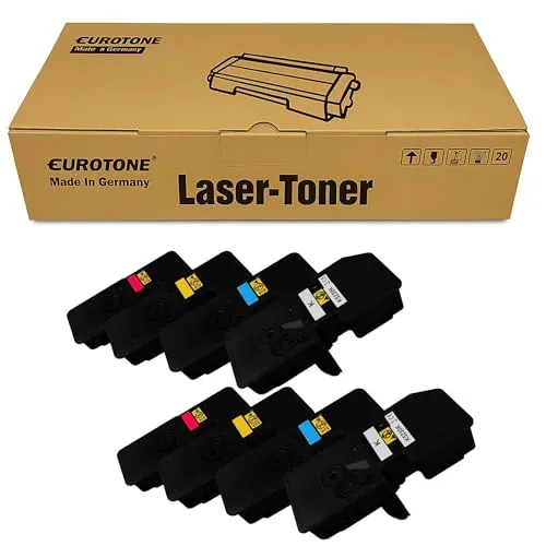 8 cartuchos de tóner Eurotone compatibles con Kyocera MA2101CFX – para MA2101cwfx, PA2101cx