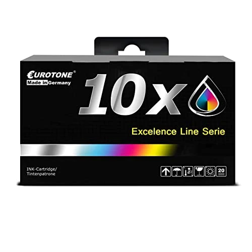 10 cartuchos de tinta Eurotone compatibles con Brother LC-3237 – Negro/Cian/Magenta/Amarillo – para Brother HL-J 6000 DW, Brother HL-J 6100 DW
