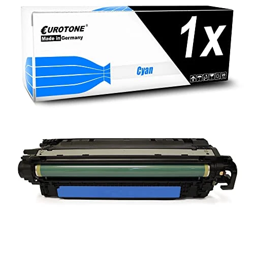 Tóner Eurotone compatible con HP CF471X – Cian – para HP Color LaserJet Enterprise Flow MFP M 681 dh, HP Color LaserJet Enterprise Flow MFP M 681 f