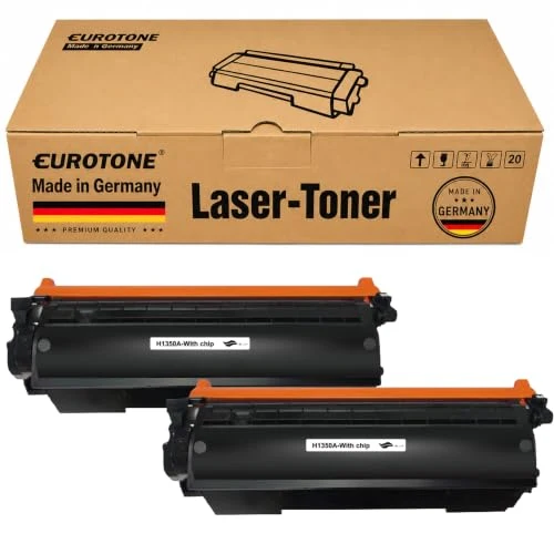 2 cartuchos de tóner Eurotone compatibles con HP W1350A – Negro – para HP LaserJet MFP M 232 d, HP LaserJet MFP M 232 dwc