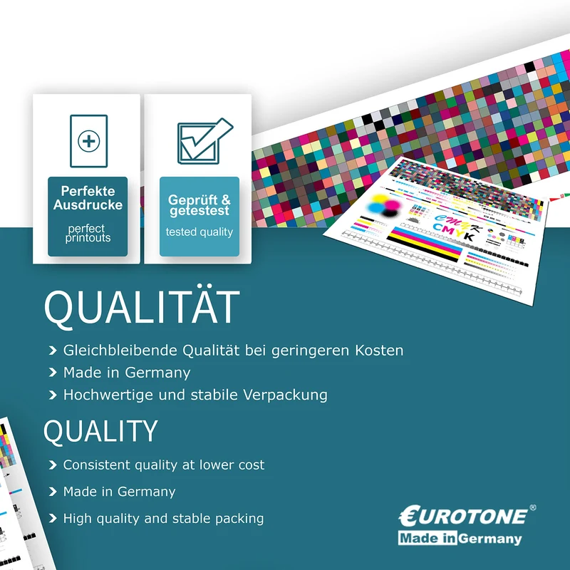 10 cartuchos de tinta Eurotone compatibles con Epson 502XL – para Epson Expression Home XP-5100, Epson Expression Home XP-5100 Series