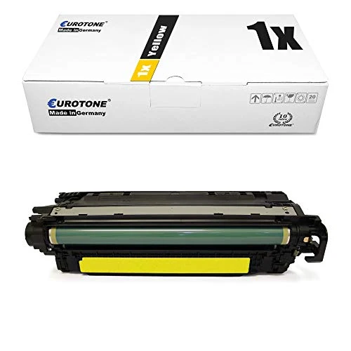 Tóner compatible Eurotone para HP CE272A – Amarillo – para las series HP Color LaserJet Enterprise CP 5500 y HP Color LaserJet Enterprise CP 5520.
