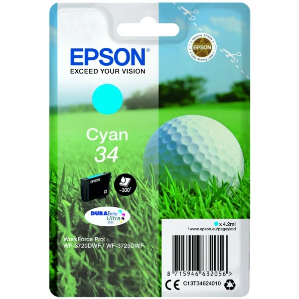 Cartucho Epson 34 Cian