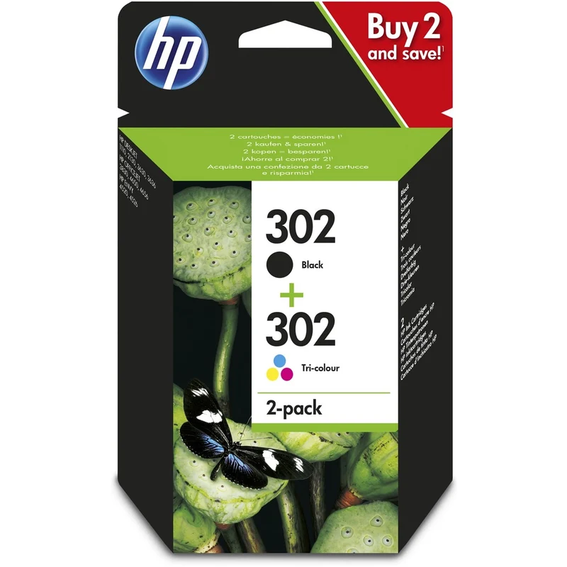Pack cartuchos HP 302