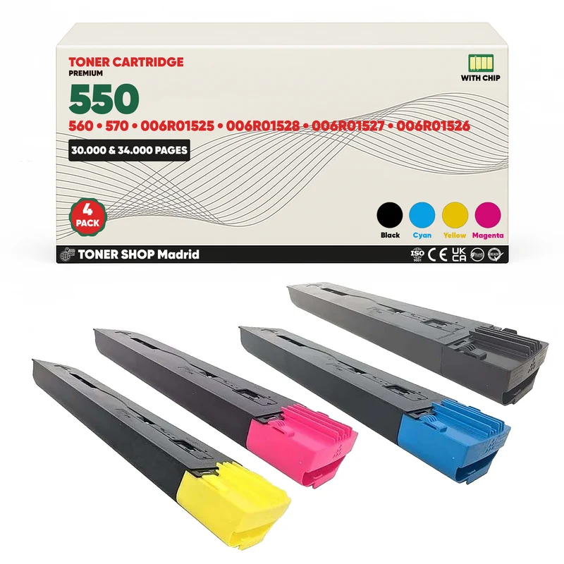 BDink Tóner Compatible Xerox 550/560/570 (Pack 4 CMYK)