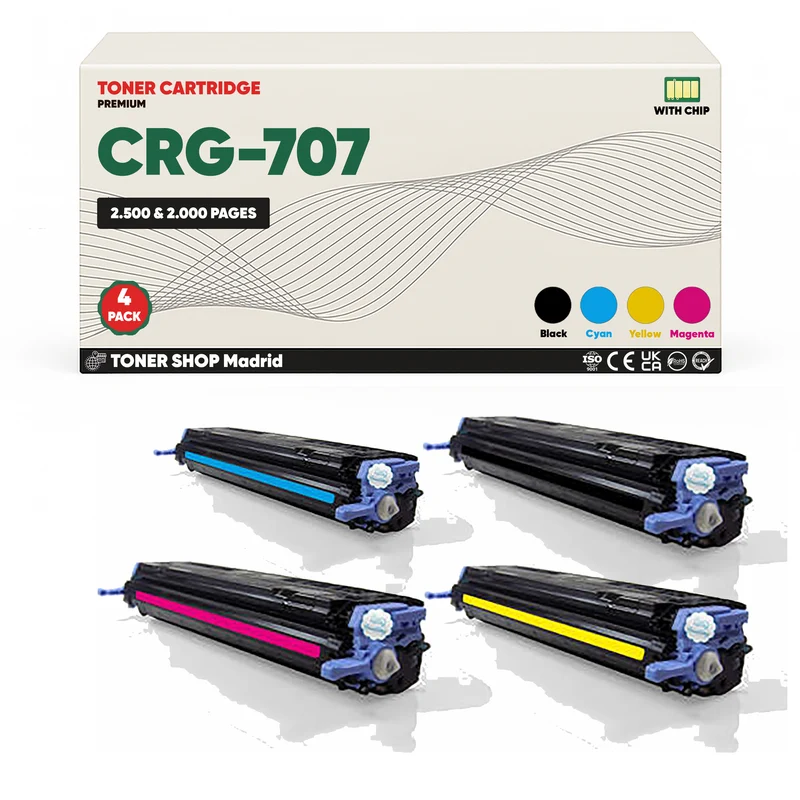 BDink Tóner Compatible Canon 707 (CMYK Pack 4)
