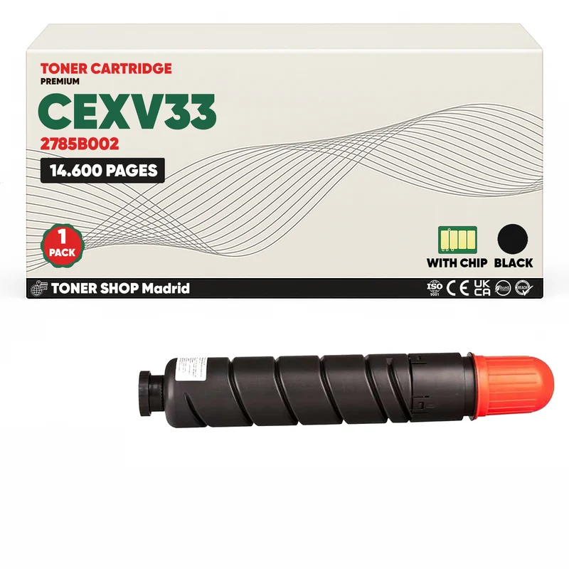 BDink Cartucho Tóner Compatible Canon CEXV33 Negro