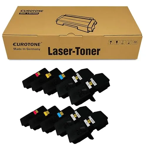 10 cartuchos de tóner Eurotone compatibles con Kyocera MA2600CFX – para MA2600cwfx, PA2600cwx