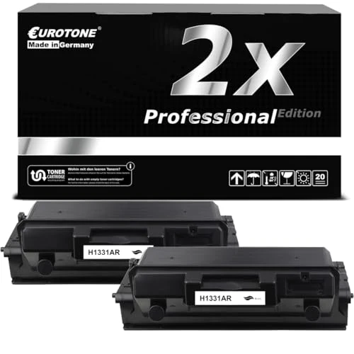 2 cartuchos de tóner ET compatibles con HP W1331A – Negro – para HP Laser 408 dn, HP Laser MFP 432 fdn