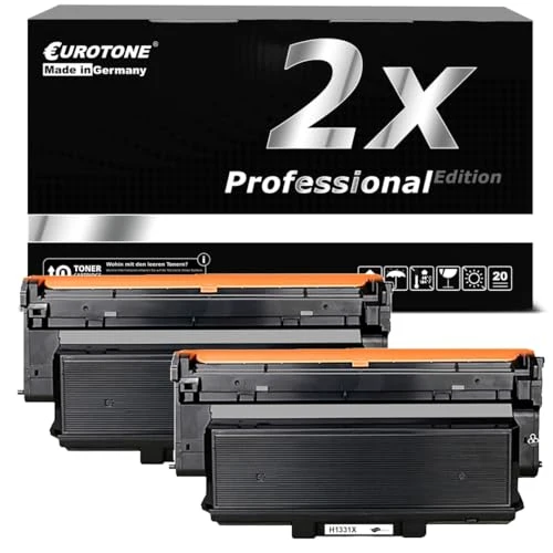 2 cartuchos de tóner ET compatibles con HP W1331A – Negro – para HP Laser 408 dn, HP Laser MFP 432 fdn