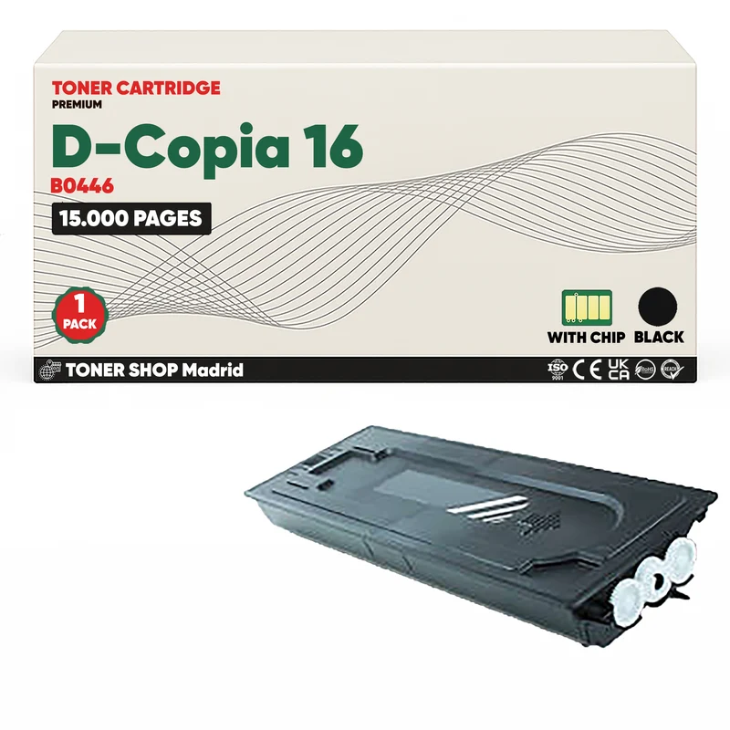 BDink Cartucho Tóner Compatible Olivetti D-Copia 16 Negro