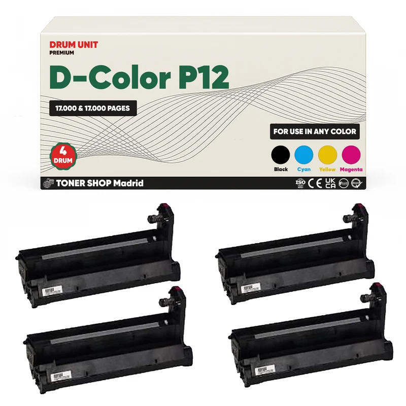 BDink Tambor de Imagen Compatible Olivetti D-Color P12 (Pack 4 CMYK) Drum