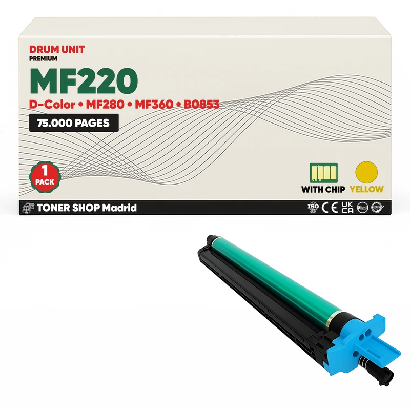 BDink Tambor de Imagen Compatible Olivetti D-Color MF220/MF360 Color (Drum)