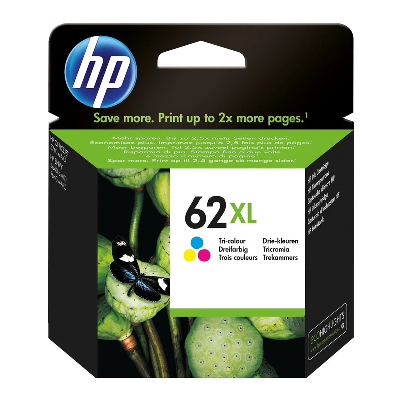 Cartucho HP 62XL tricolor