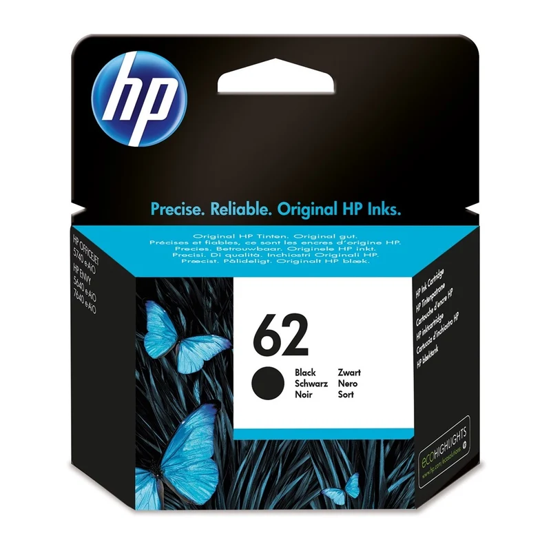 Cartucho HP 62 negro