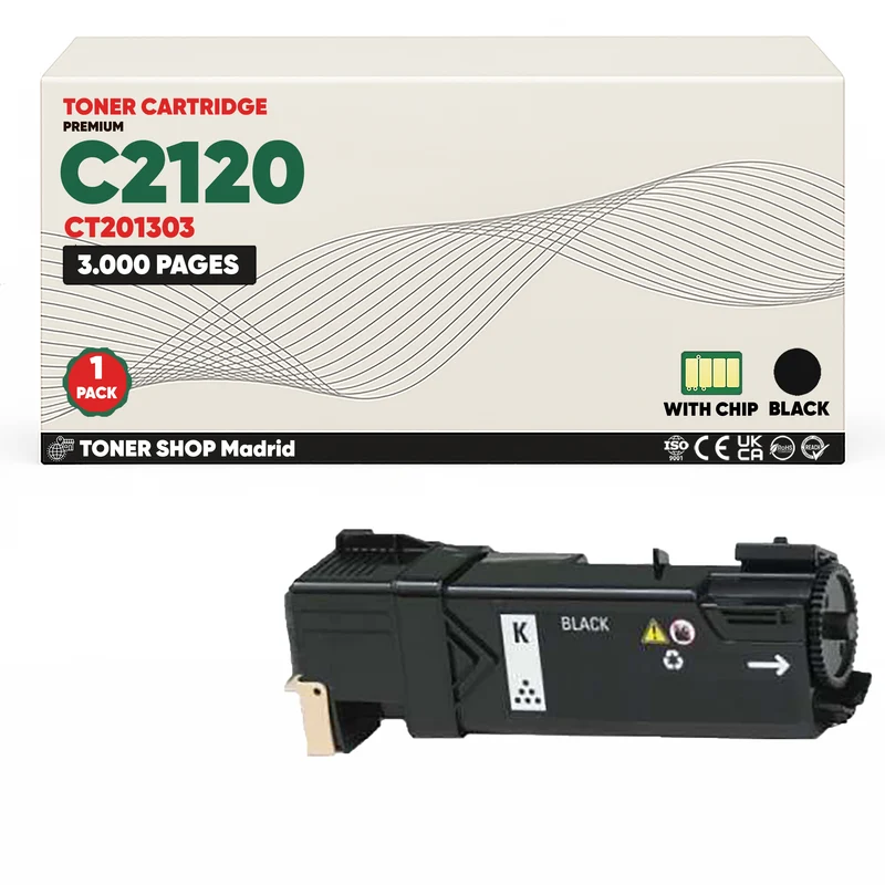 BDink Cartucho Tóner Compatible Xerox DocuPrint C2120 Negro
