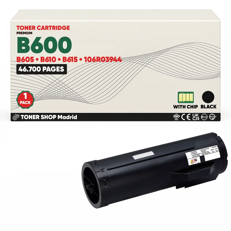 BDink Cartucho Tóner Compatible Xerox VersaLink B600/B605 Negro
