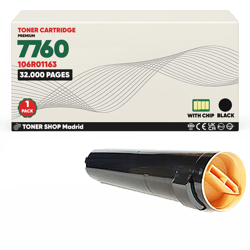 BDink Cartucho Tóner Compatible Xerox Phaser 7760 Negro
