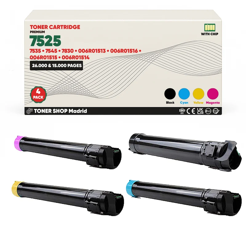 BDink Tóner Compatible Xerox WorkCentre 7525 (Pack 4 CMYK)