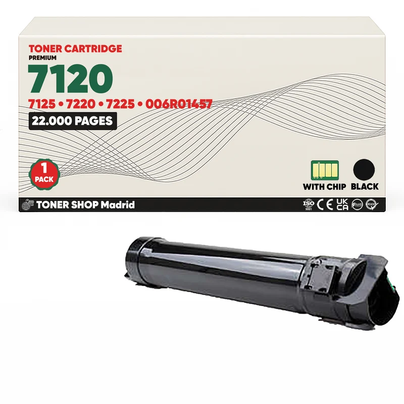 BDink Bote Residual Compatible Xerox WorkCentre 7120 Negro