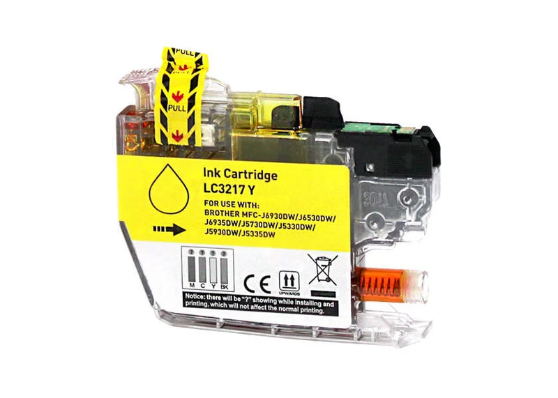 Cartucho compatible Brother LC3217 Amarillo