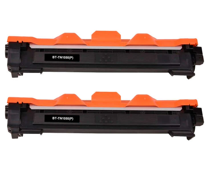 Tóner compatible Brother TN1050 Negro Pack de 2