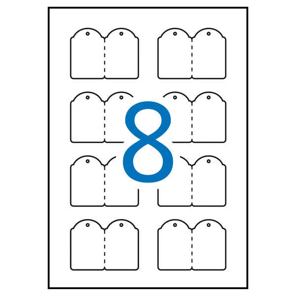 Apli Etiquetas Colgantes Imprimibles 36.0 x 53.0mm 10 Hojas