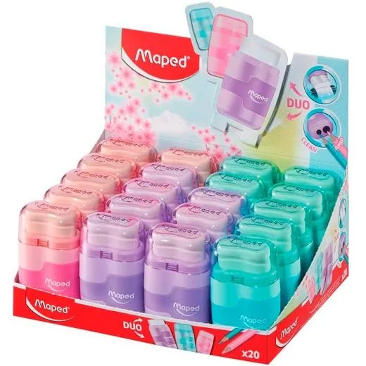 MAPED AFILALÁPICES MANUAL 2 AGUJEROS C/SURTIDOS PASTEL