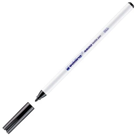 EDDING ROTULADOR 4600 PARA TEXTIL PUNTA REDONDA NEGRO
