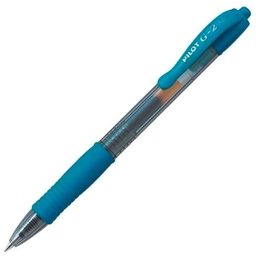 PILOT BOLÍGRAFO TINTA DE GEL AZUL G-2 0.7 RETRÁCTIL AZUL TURQUESA
