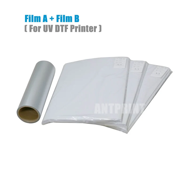 Película de transferencia UV DTF A3 para impresión DTF de superficie plana UV