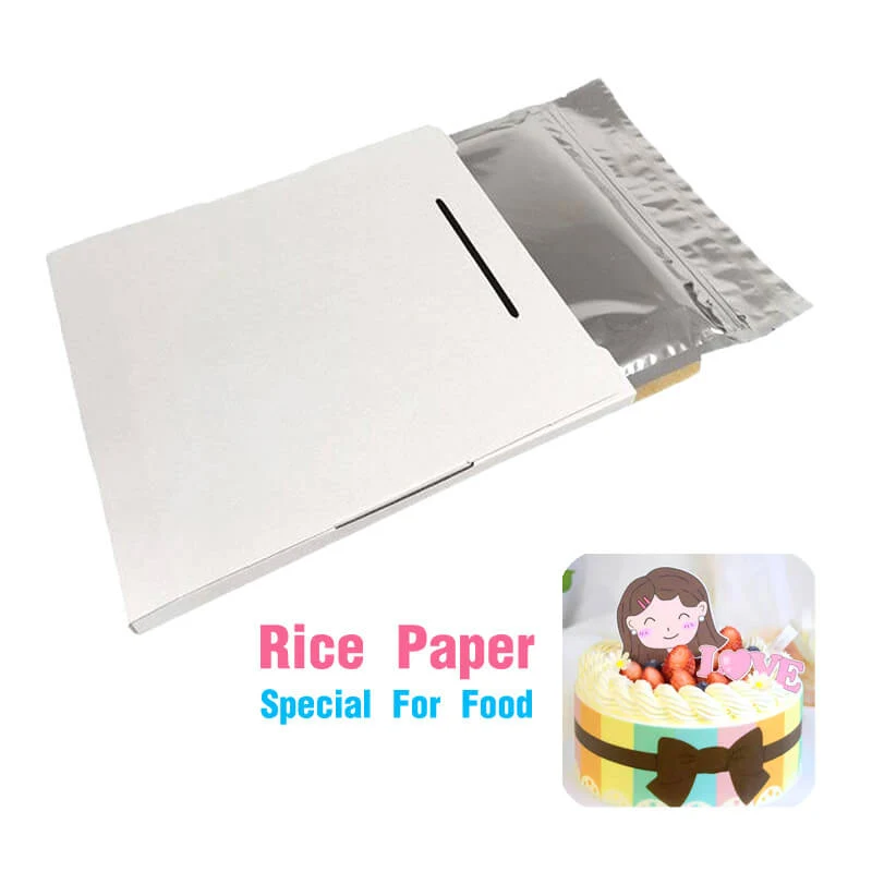 Papel de arroz comestible para pasteles Decoraciones de chocolate y azúcar | hormigaimpresión