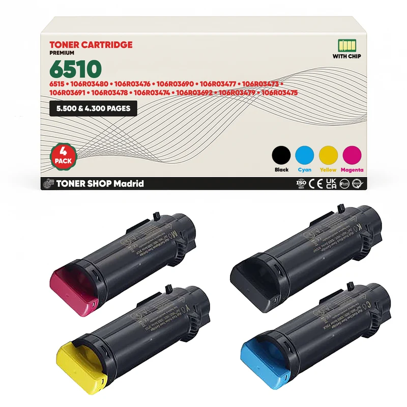 BDink Tóner Compatible Xerox Phaser 6510 (Pack 4 CMYK)