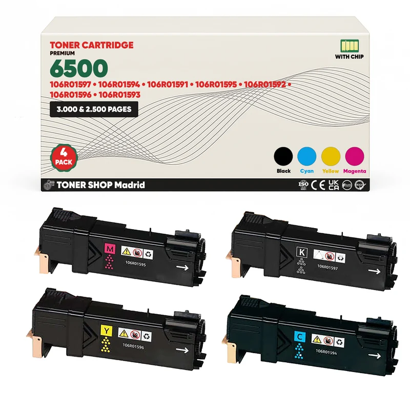 BDink Tóner Compatible Xerox Phaser 6500 (Pack 4 CMYK)