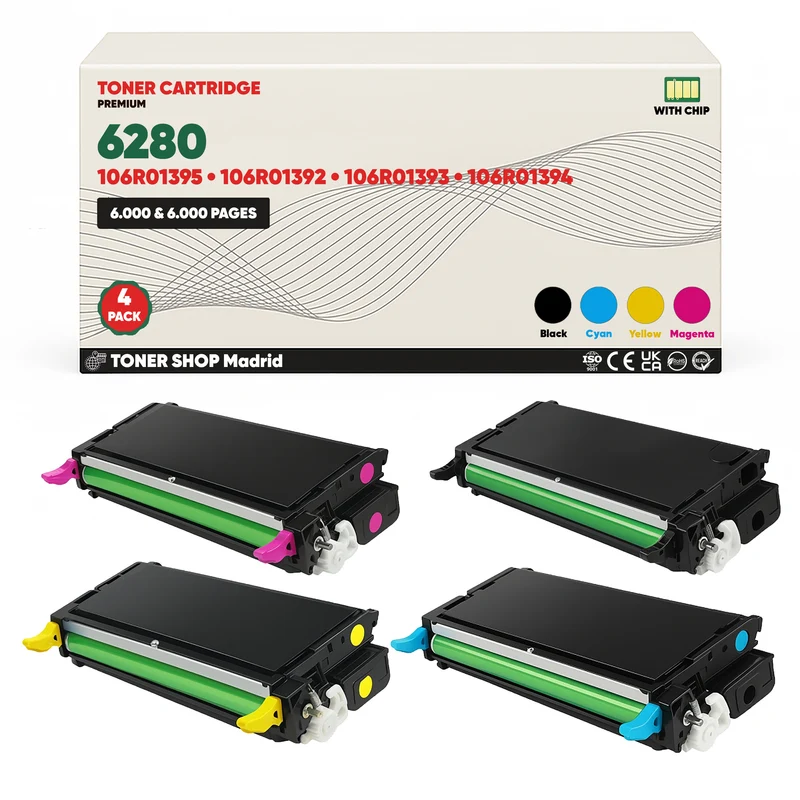 BDink Tóner Compatible Xerox Phaser 6280 (Pack 4 CMYK)