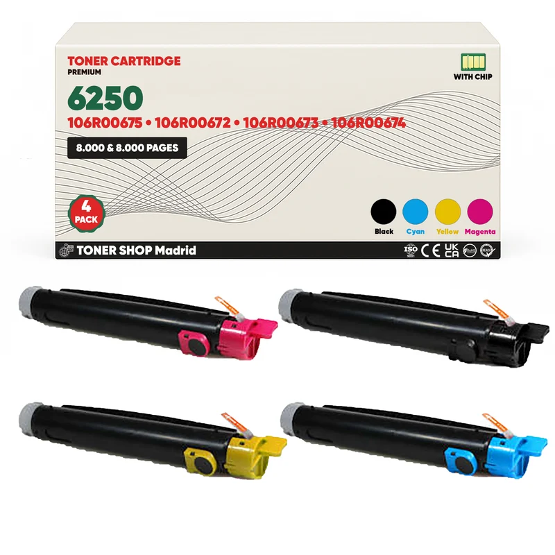 BDink Tóner Compatible Xerox Phaser 6250 (Pack 4 CMYK)