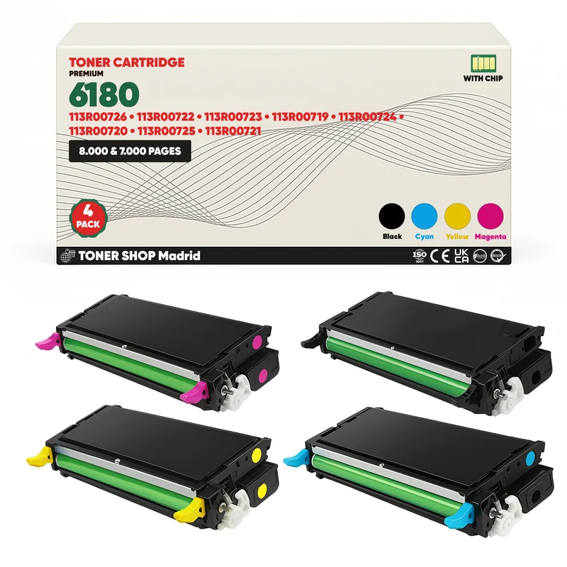 BDink Tóner Compatible Xerox Phaser 6180 (Pack 4 CMYK)